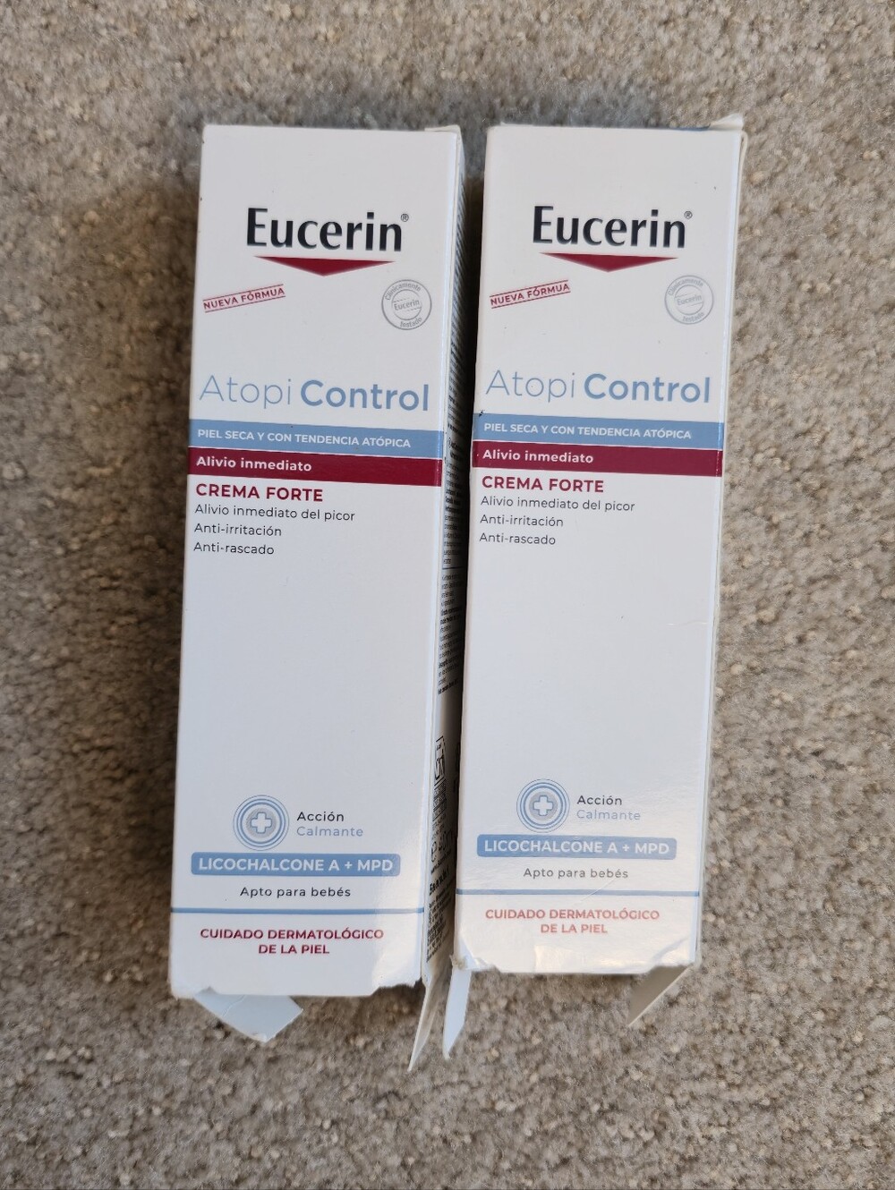 2x Eucerin AtopiControl Intensive Calming Cream 40ml. 2x